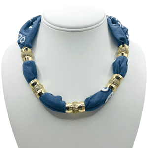 Bandana Necklace - Denim - The Collective Park City