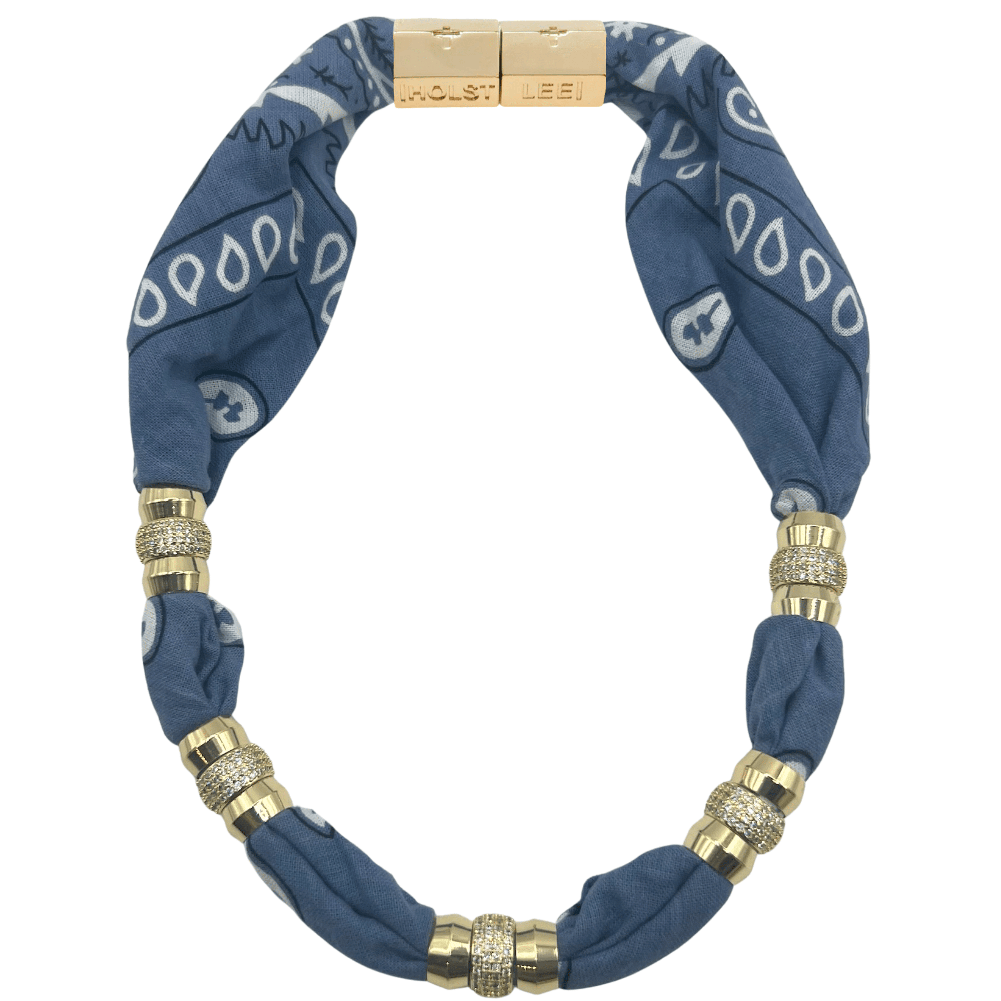 Bandana Necklace - Denim - The Collective Park City