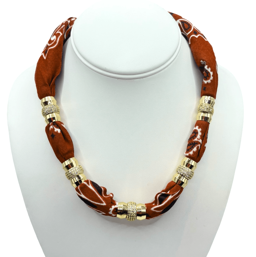 Bandana Necklace - Terracotta - The Collective Park City