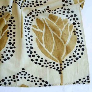 Bandana Scarf Block print cotton - Golden Gal - The Collective Park City