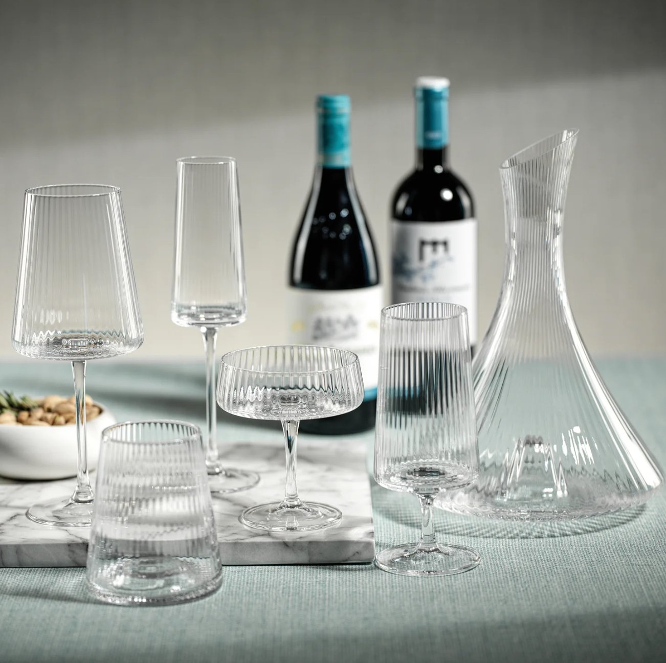 Bandol Fluted Textured Decanter - The Collective Park City