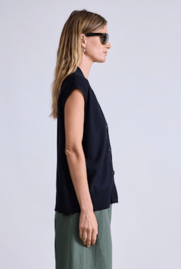 Bardi Drippy Vest - Black - The Collective Park City