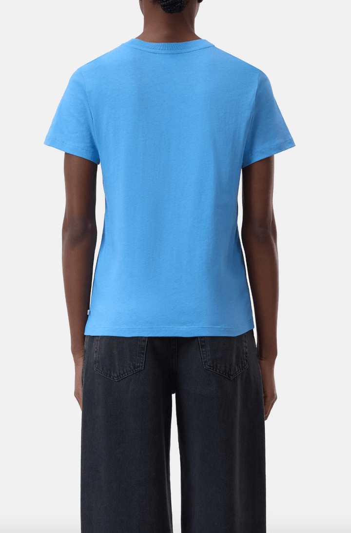 Basic Cotton T-Shirt - Blue - The Collective Park City