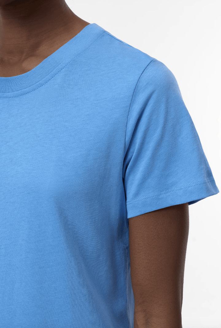 Basic Cotton T-Shirt - Blue - The Collective Park City