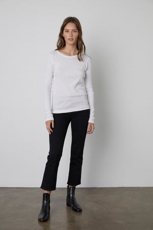 Bayler L/S Fitted Ribbed Tee - The Collective Park City