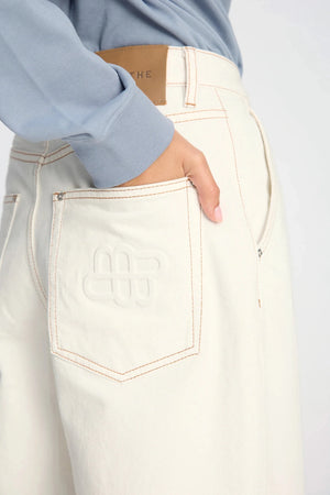 Becube Ivory Trousers - The Collective Park City