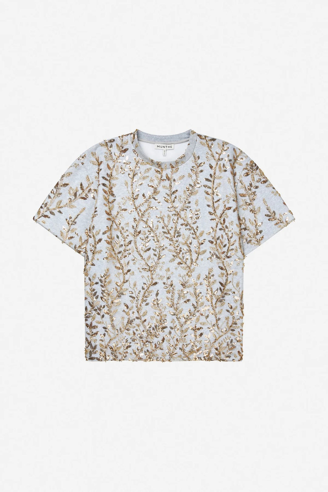 Berfin Gold Embroidered T-Shirt - The Collective Park City