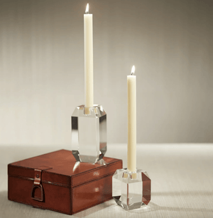 Beveled Cubic Crystal Taper Holder - Short - The Collective Park City