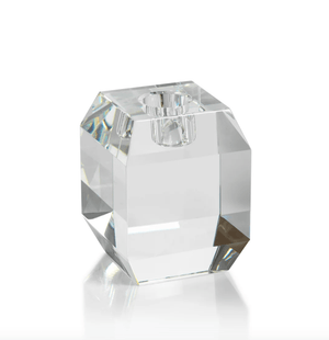 Beveled Cubic Crystal Taper Holder - Short - The Collective Park City
