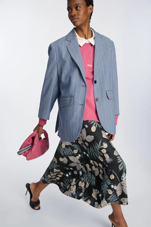 Bharat Pinstripe Blazer - The Collective Park City