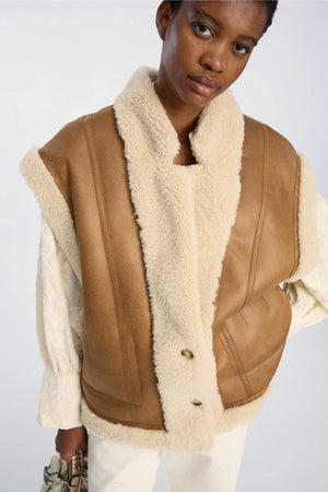 Bikaly Reversible Shearling Vest - The Collective Park City