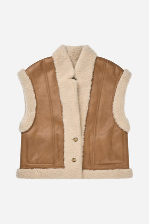 Bikaly Reversible Shearling Vest - The Collective Park City