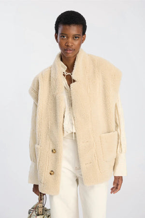 Bikaly Reversible Shearling Vest - The Collective Park City