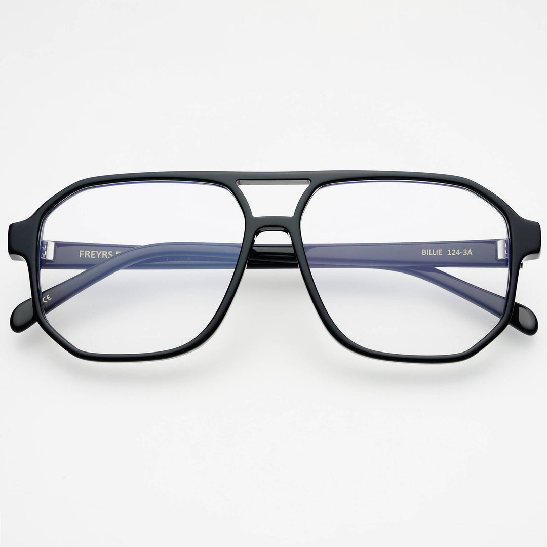 Billie Aviator Reader Eyeglasses : Black - The Collective Park City