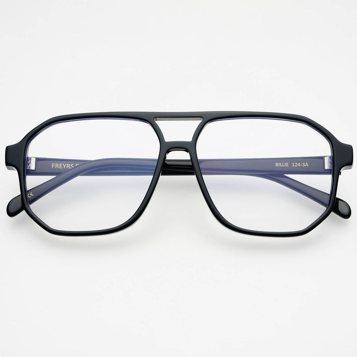 Billie Aviator Reader Eyeglasses : Black - The Collective Park City