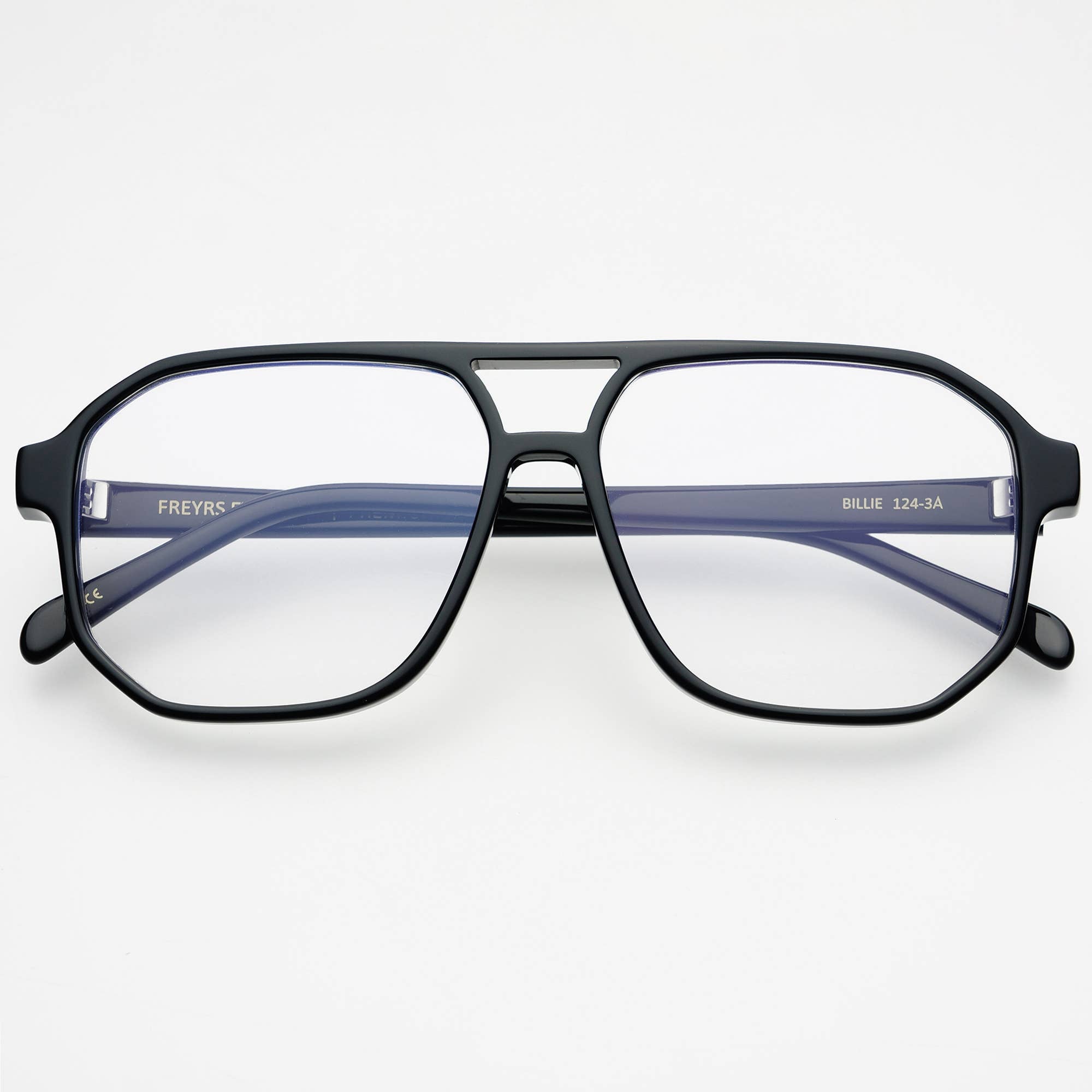 Billie Aviator Reader Eyeglasses : Black - The Collective Park City