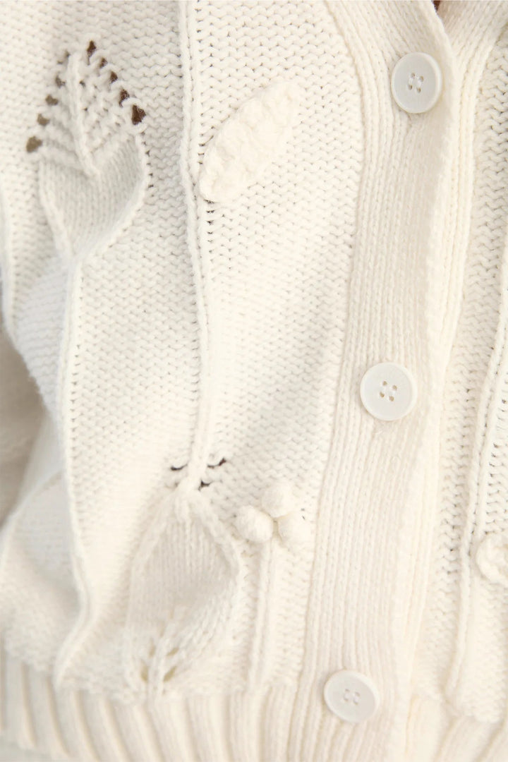 Biora Knit Cardigan - Ivory - The Collective Park City