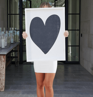 Black Heart Wall Art - 20x27 - The Collective Park City