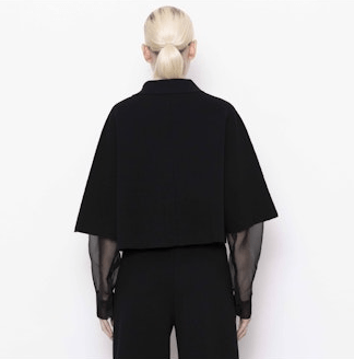 Black Knit, Zippered Cardigan - The Collective Park City