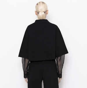 Black Knit, Zippered Cardigan - The Collective Park City