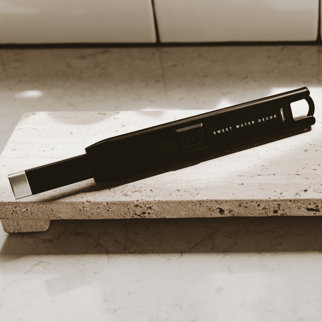 Black Large Rechargeable Electric Lighter - Home Decor - The Collective Park City