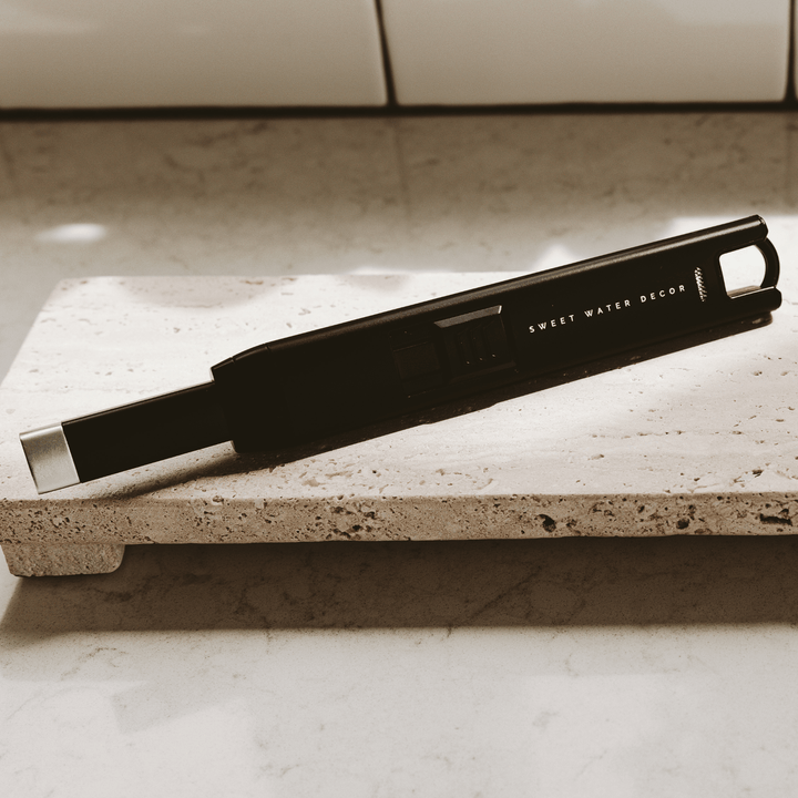 Black Large Rechargeable Electric Lighter - Home Decor - The Collective Park City