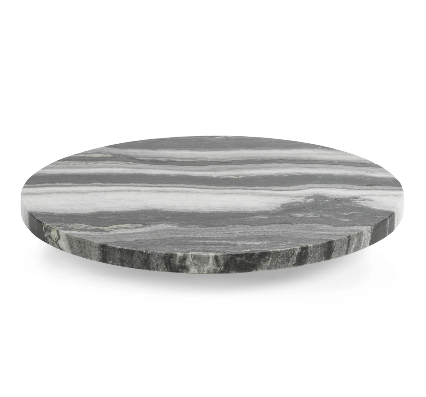 Black Marble Lazy Susan Circle Tray - The Collective Park City