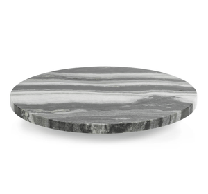 Black Marble Lazy Susan Circle Tray - The Collective Park City