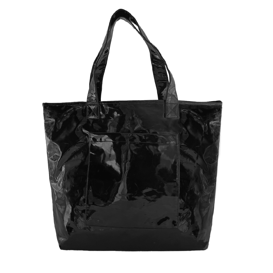 Black Metallic Everything Tote Bag - The Collective Park City