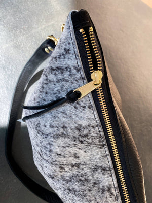 BLAKE Hair on Hide Leather Shoulder Bag - The Collective Park City
