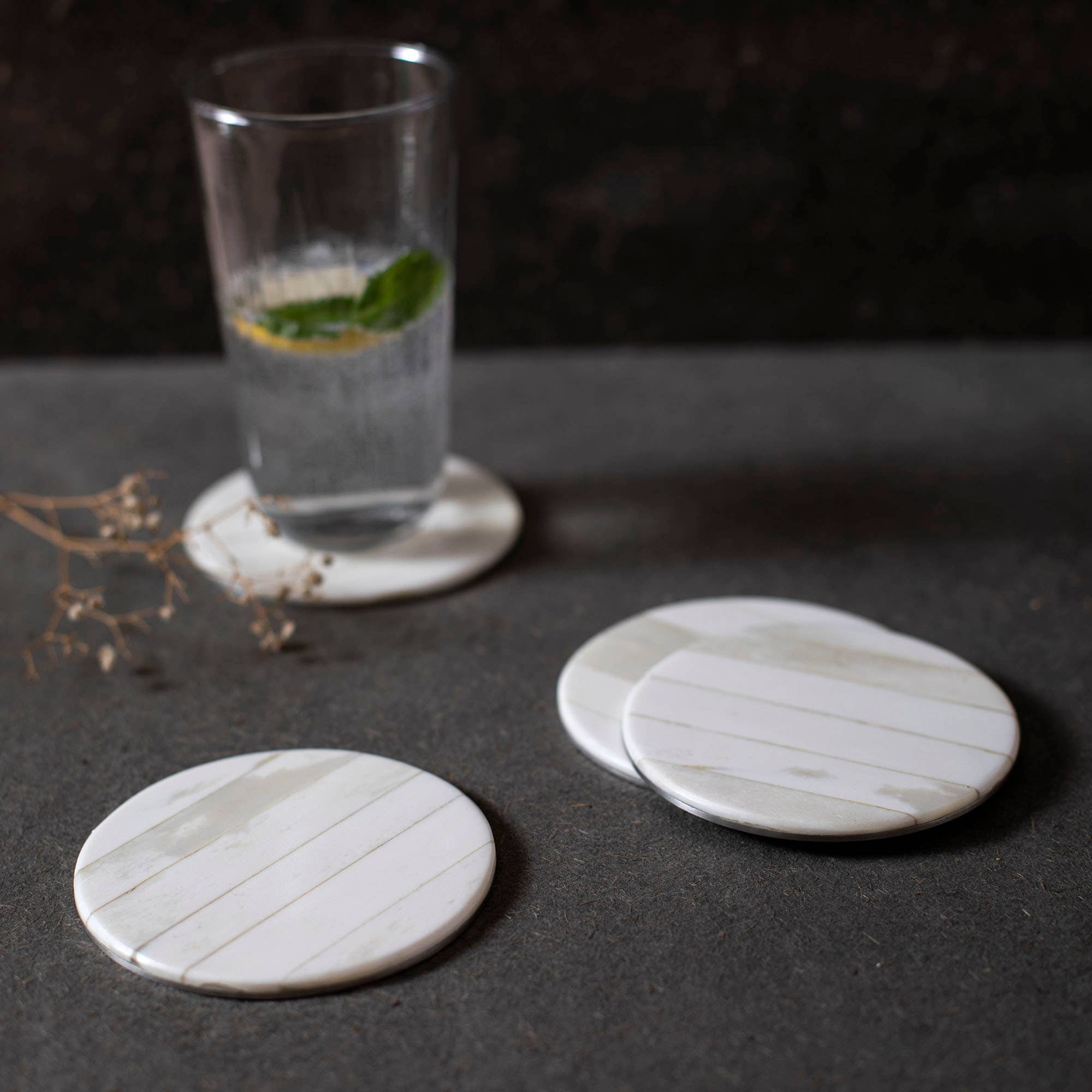 Blanco Coasters Set of 4 - The Collective Park City