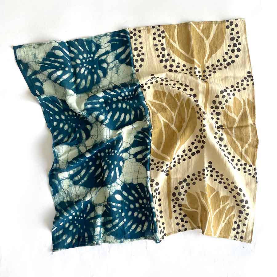 Block Print Head Square Scarf | Zariah - The Collective Park City