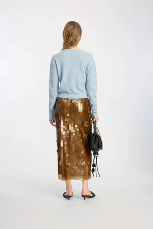 Bomi Gold Sequin Skirt - The Collective Park City