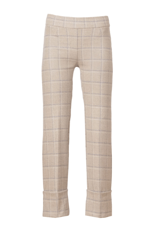 Bonnie Cuffed Plaid Pant - The Collective Park City