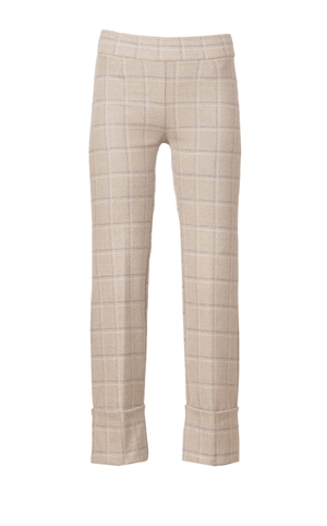 Bonnie Cuffed Plaid Pant - The Collective Park City