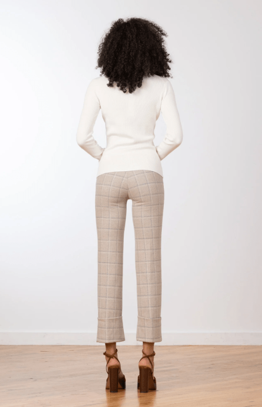 Bonnie Cuffed Plaid Pant - The Collective Park City