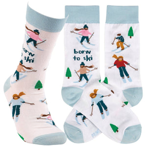 Born To Ski Socks - The Collective Park City