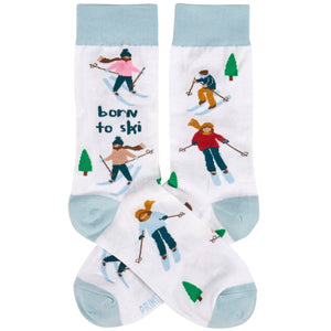 Born To Ski Socks - The Collective Park City