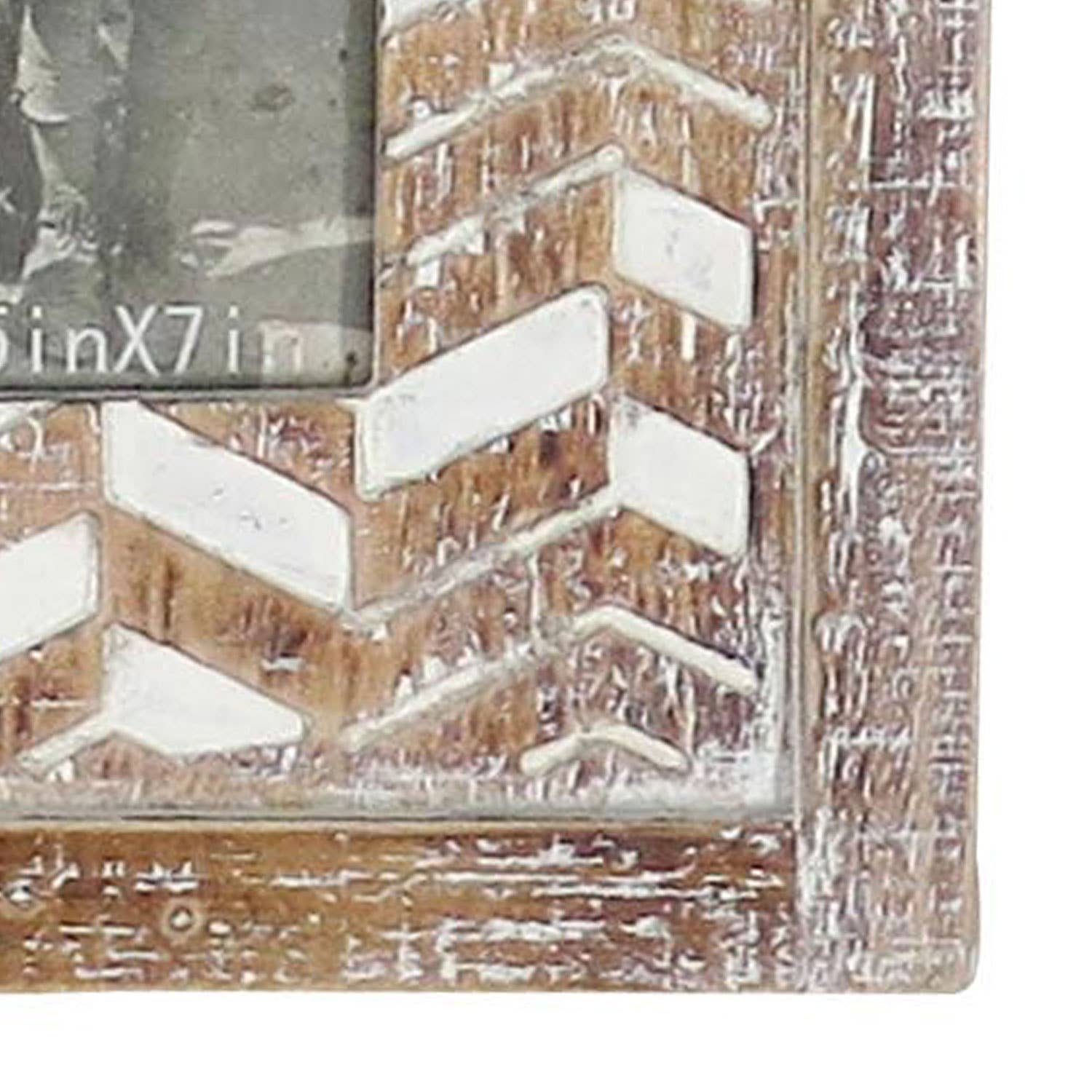 BowdenWhitewash Carved Wood Photo Frame - 5x7 - The Collective Park City