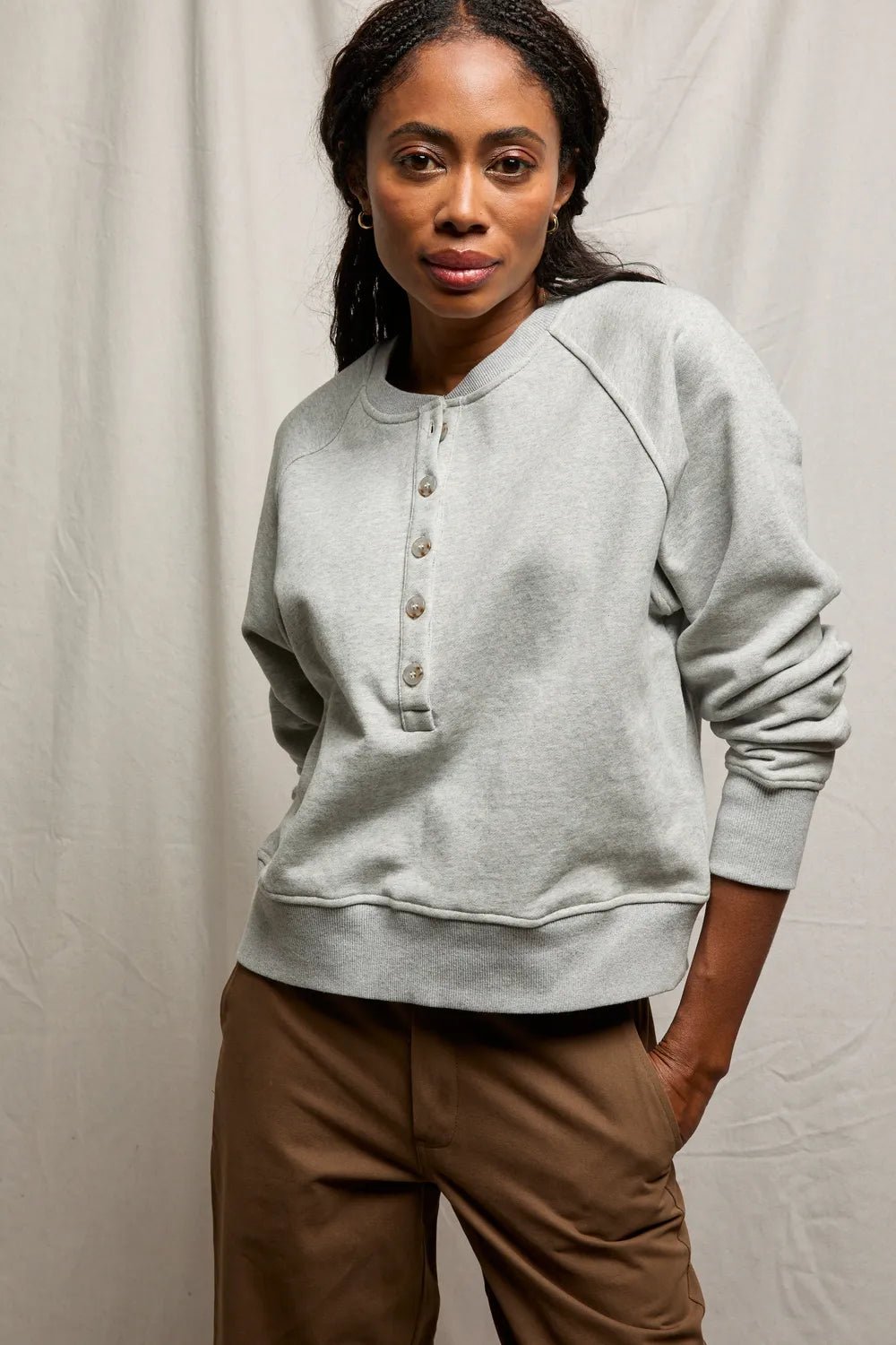 Bowen Sweatshirt - Gray - The Collective Park City