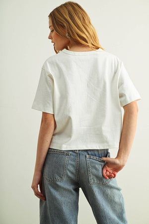 Boxy Linen Cotton Tshirt - The Collective Park City