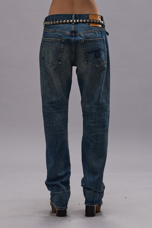 Boyfriend Jean - Aspen Selvedge Blue - The Collective Park City