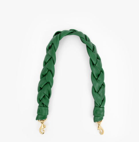 Braided Nappa Woven Shoulder Strap - Fern - The Collective Park City
