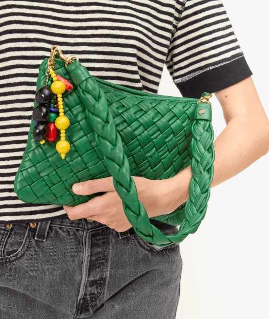 Braided Nappa Woven Shoulder Strap - Fern - The Collective Park City