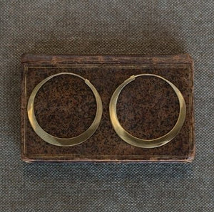 Brass Hoop Earrings - The Collective Park City