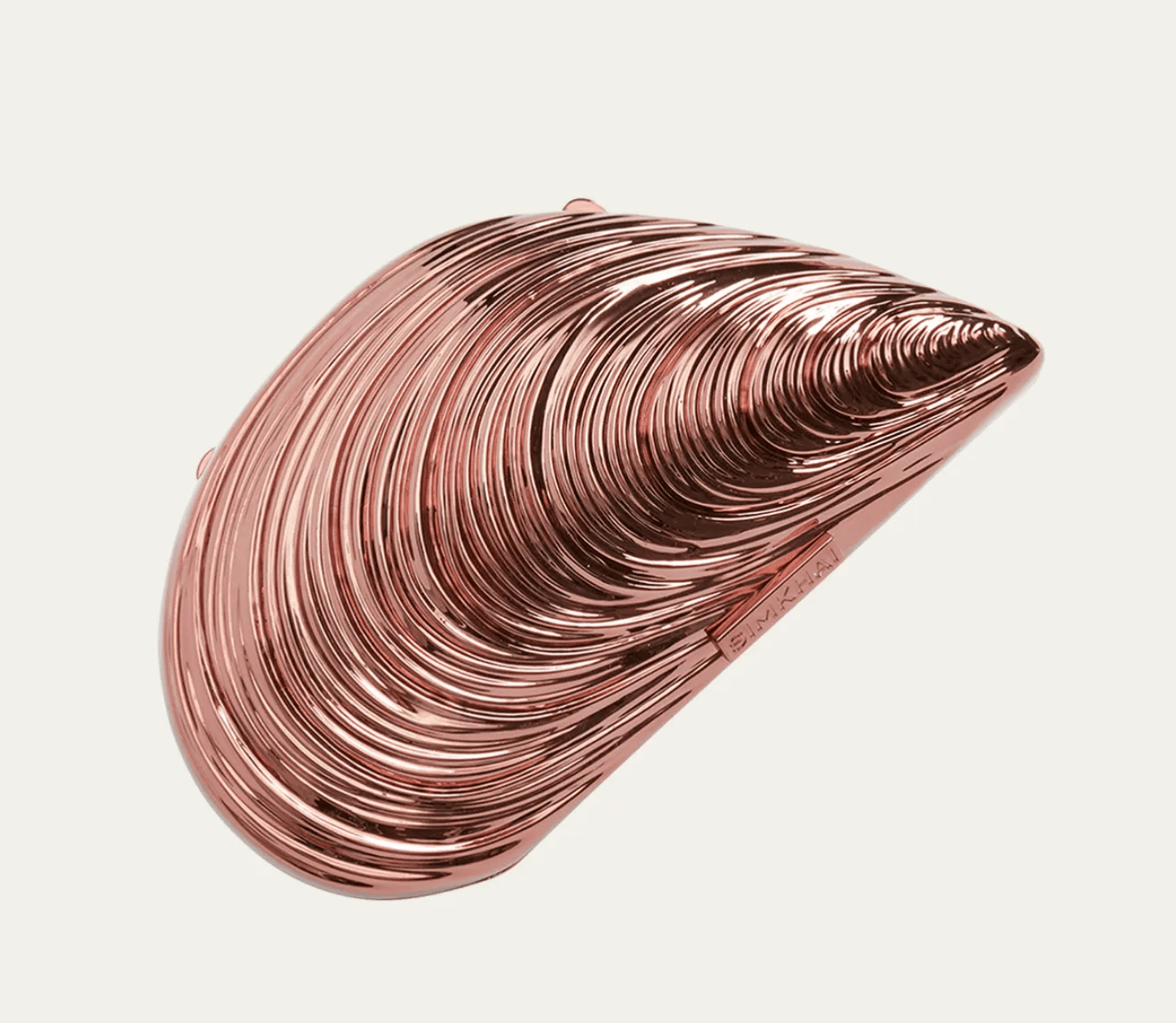 Bridget Metal Shell Oyster Clutch Bag - The Collective Park City