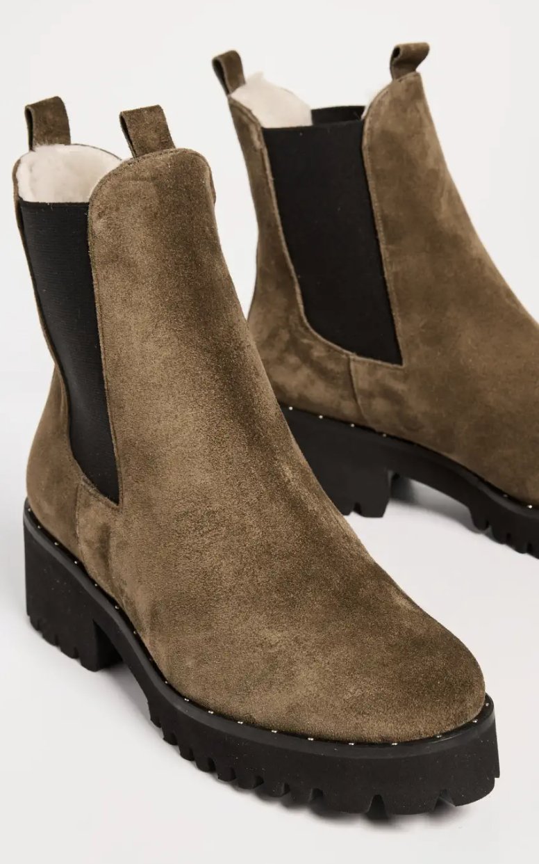 Brooke Shearling Suede Boot - The Collective Park City