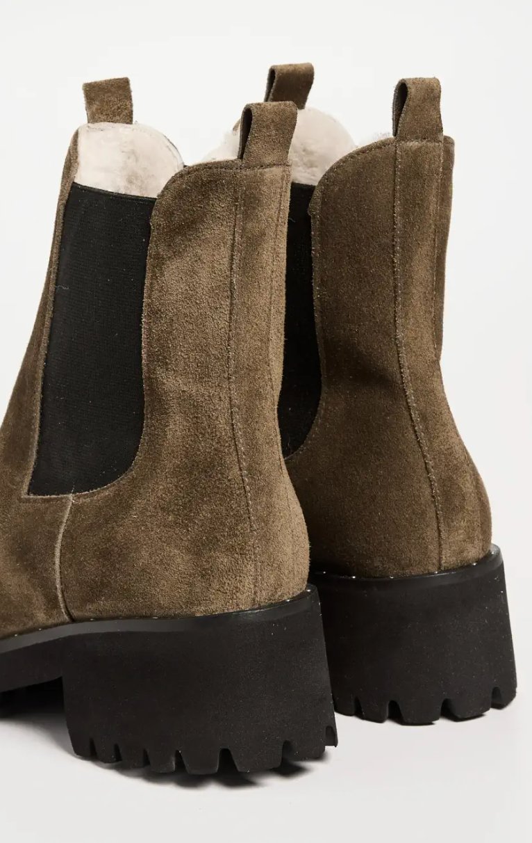 Brooke Shearling Suede Boot - The Collective Park City