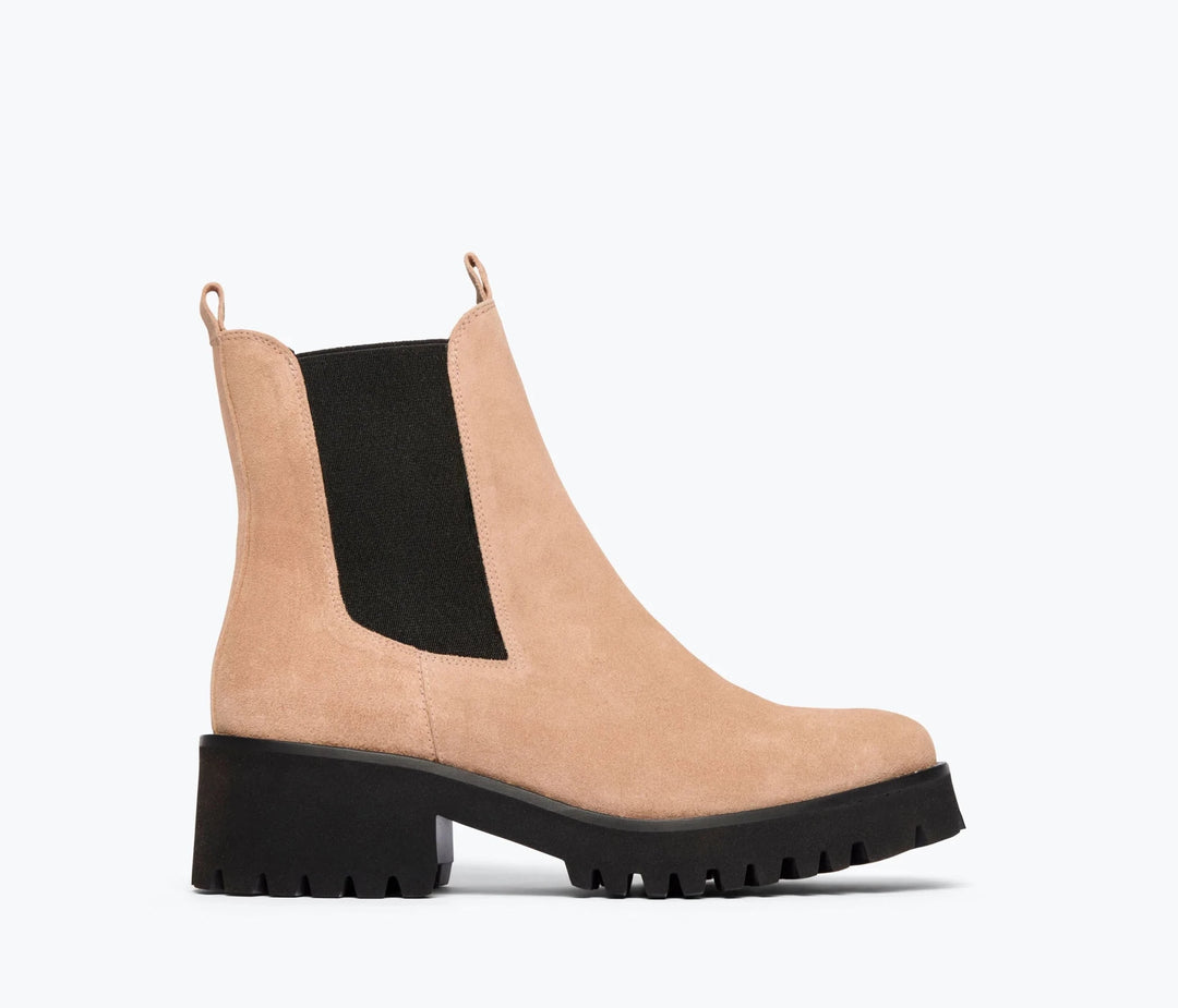 Brooke Suede Lug Boots - Blush - The Collective Park City