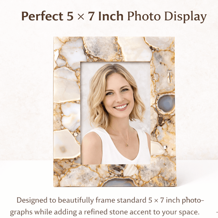 Brown Agate Photo Frame - 5x7. - The Collective Park City